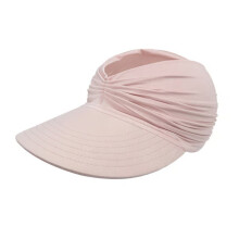 Soft Running Hat With Adjustable Ponytail Hole And-Pink