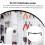 50pcs Pegboard Hook Locks Plastic Locking Clips for Secure Tool Storage in Garage and Workshop 2