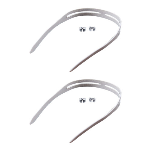 2Pcs Comfortable Swim Gear Strap with Lock Clamps Diving-grey