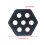 Tapis de préhension hexagonal pour planches de surf, 12-Jaune 4