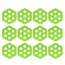 12pcs Hexagonal Surfboards Tractions Pad Antislip Mats-Green