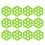 12pcs Hexagonal Surfboards Tractions Pad Antislip Mats-Green 1