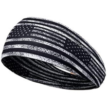 Fourth of July Headband for Men and Women, Patriotic Sports Style, Breathable QuickDry Fabric