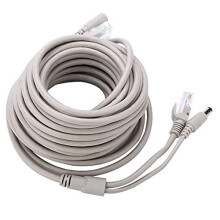 Ethernet CCTV Cable RJ45 Power Network Cable for IP Cameras NVR System SingleCable Installation