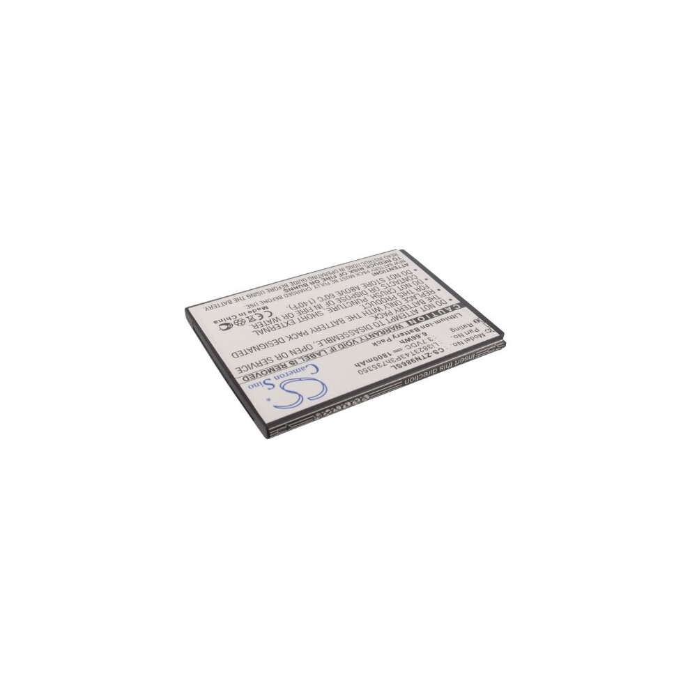 Replacement Battery Li3823t43p3h735350 1800Mah For Zte Maven 2 Imperial Ii Mf64 Hotspot Restores Runtime 9092120229455