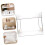 2 Tier Bathroom Organizer with Detachable Layers, Double Layer Vanity Storage Rack for Home Kitchen 3