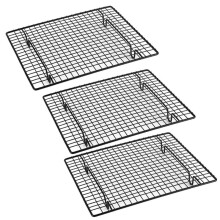 Bakning- Verktyg Tårtkylställ Fyrkantigt Non-Stick Torknät Kaka Brödkylställ 25,5x23x3cm