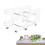 Can Dispenser Storage Organizer Bins Adjustable Rolling Can Organizer with Two Tiers Rolling Jar Boxes Kitchen Storage 5