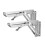 Suporte de Ângulo Dobrável de Aço Inoxidável, Prateleira Triangular, Suporte Pesado, Suporte Ajustável para Parede, 12 Polegadas 1