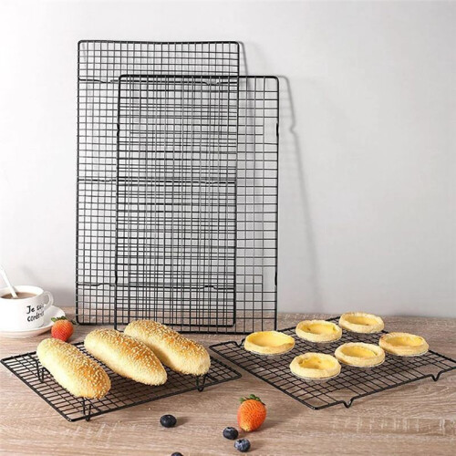 Baking- Tools Cake Cooling Rack Square Non-Stick Drying Net Cake Bread Cooling Rack 25.5x41x1.5cm 1