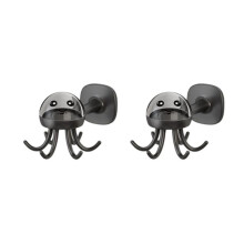 Multifunctional Kitchen Hooks 360 Rotation Octopus Shaped Non-Marking Adhesive Hooks in Bathroom C