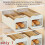 Automatic Egg Rolling Dispenser Clear Egg Container 2 Tiers Kitchen Organizers and Storage Space-Saving Refrigerator Egg 6