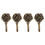 4Pcs Metal Rose Flower Curtain Tie Back Tieback Holders Wall Hooks Decor 1