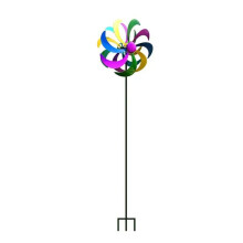 Windspinner für Hof und Garten Metallskulptur Kinetische Bunte Windspinner Einfach zu Montierende Windspinner Aus Metall