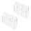 2X Clear Acrylic Remote Control Holder Wall Mount Media Organizer Storage Box (Three Compartments) 1