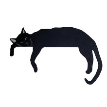 Niedlicher Türrahmen Aus Metall mit Katzenmotiv, Katzen-Türrahmen, Eckdekoration, Heimtextilien, Türdekoration, Schild D