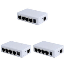 3X 4 Port POE Extender 100Mbps 1 dans 4 250 Mètres Répéteur de Commutateur Réseau IEEE802.3af/At pour Commutateur PoE NVR Caméra IP