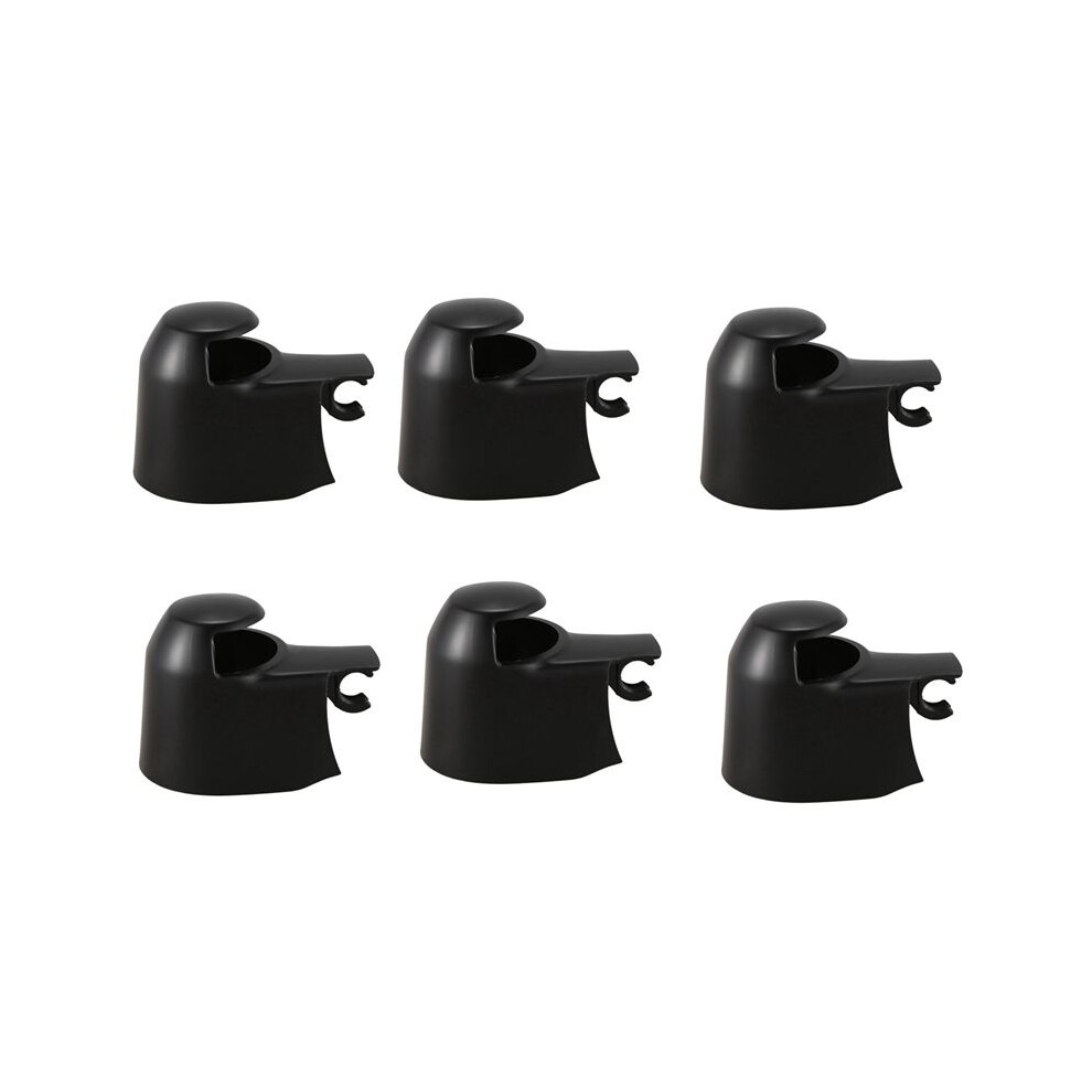 6X Rear Wiper Window Washer Arm Cover Cap For Mk5 Caddy For Black 4713675740473