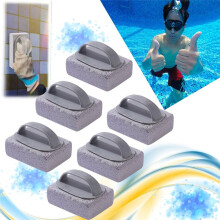 6 ST Pool Clean Block med Handtag Simning Pimpsten Pool Kakel Sten Skrubbning Skursten för Pooler Rengöring