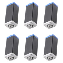 6X LED PowerCon AC Coupler Adapter Extender Connector HöGkvalitativ Speakon Panel Mount Rak Adapter Blå Till Vit