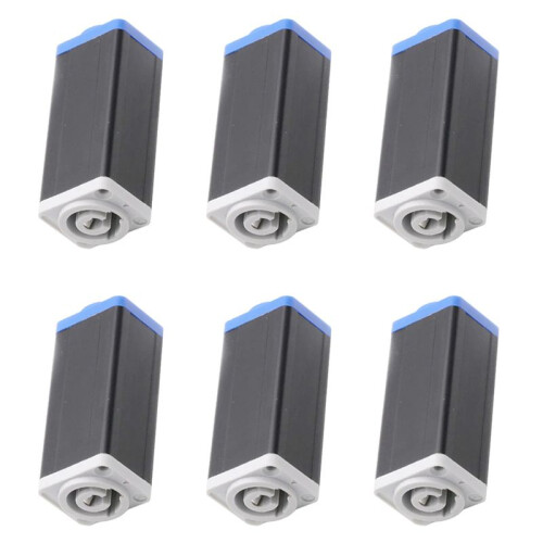6X LED PowerCon AC Coupler Adapter Extender Connector High Quality Speakon Panel Mount Straight Adapter  to White