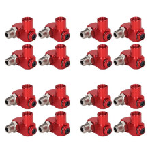 16 PièCes Connecteur de Tuyau D'Air Pivotant à 360 DegréS 1/4 Po NPT Raccords D'Air Industriels Adaptateur D'Outil Pneumatique Coupleur de Joint de