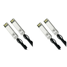 2X Kabel 10G SFP+ DAC, Pasywny Kabel Miedziany do BezpośRedniego MontażU, 1 Metr WspółPracuje z PrzełąCznikami dla , MikroTik, , Zyxel