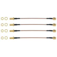 4X SMA Female to Male Coaxial Cable Antenna Adapter 11cm