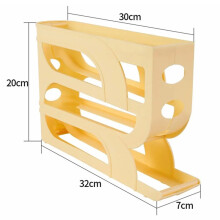 Rejilla para Huevos con Desplazamiento Automático, Cesta para Huevos, Contenedor Enrollable para Refrigerador, Dispensador de Huevos, Cocina, Hogar,