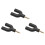 3X U Type Adapter Dual 3.5 mm Headphone Plug Audio Cables Splitter Microphone 2 in 1 Swivel Connector for Android 1