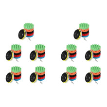 80Pcs Car Sponge Polishing Pad Set 5 Inch Buffing Waxing Pad for Boat Car Polisher Buffer Drill Wheel Polisher Tools