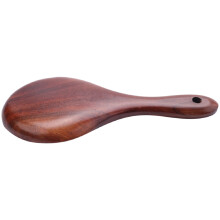 2X Teak Wood Spoon Natural Solid Wood Rice Spoon Wooden Rice Paddle Potato Serving Spoon Wooden Kitchen Utensils