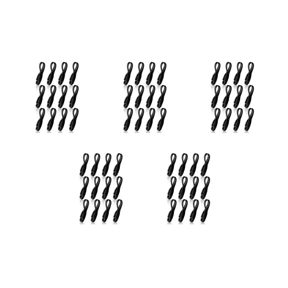 60Pcs Cord Bundlers Cord Organizer For Appliances, Self Adhesive Kitchen Appliance Cord Silicone Cord Holder Black 6031692221217