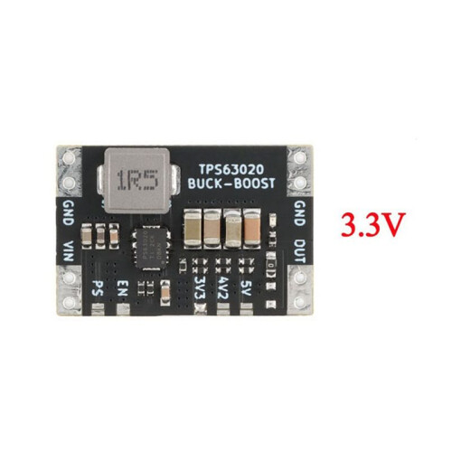 2X XL63020 TPS63020 Lithium Battery USB Automatic Boost Buck Step  Down Module Microcontroller Power Low Ripple 3.3V 1