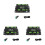 3X Convertitore Industriale Isolato da USB A 4CH RS232 Adattatore da USB A Seriale FT4232HL Chip Wind/Linux/Android, Porta RS232 Maschio 1