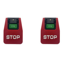2X 110V/220V Dubbele Spanningspeddelschakelaar, 3 Pk Bij 230 Volt, Grote Kniepeddel voor Elektrisch Gereedschap, Snelle Uitschakeling