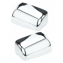Chrome Towing Mirror Caps Pair Set for Ford F250 F350 Super Duty Excursion 2001‑2005 Direct‑Fit Replacement