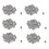 300pcs M3x3mm Stainless Steel Hex Socket Set Cap Point Grub Screws Silver 1