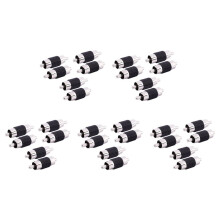 Straight AV RCA Male to Male Connectors Couplers Adapters 30 Pcs