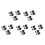 Gerade AV RCA Stecker auf Stecker Steckverbinder Adapter Adapter 30 Stk 1