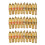 30pcs Gold Tone Male RCA Plug Audio Connector Metal Spring Adapter 1