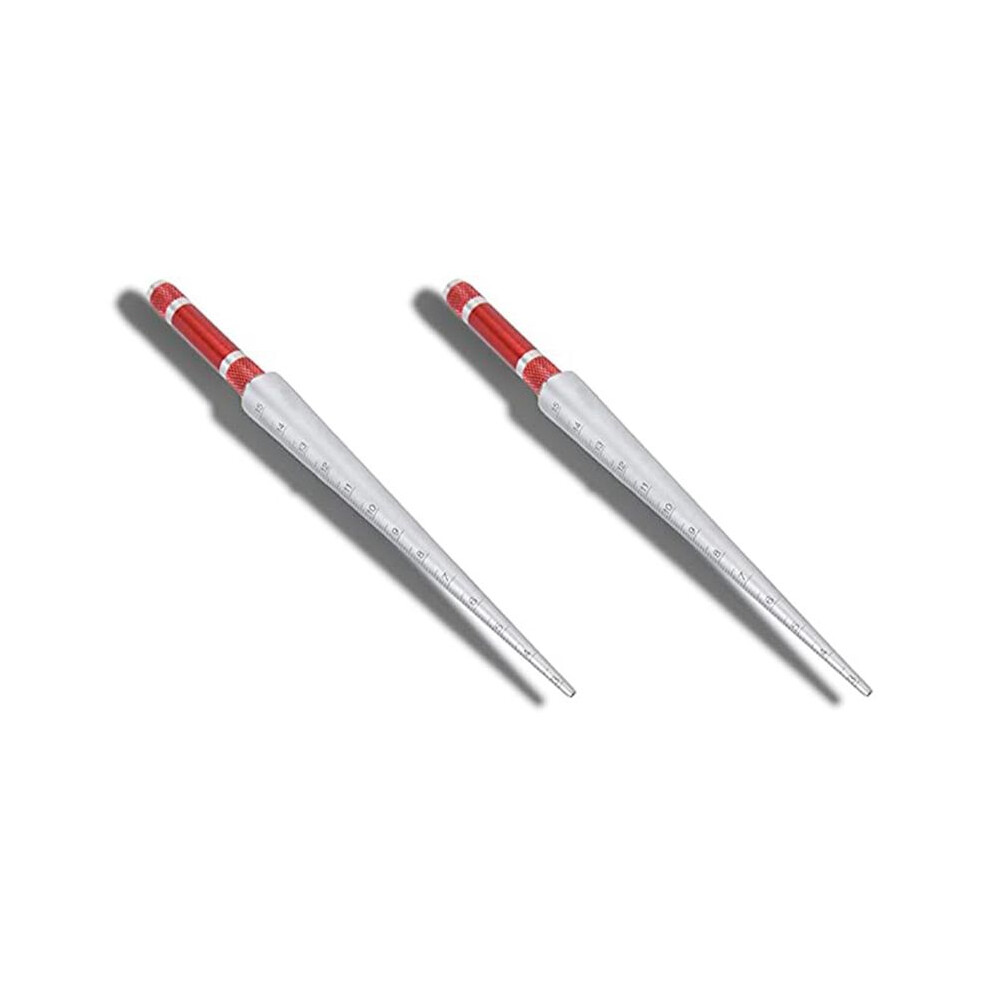 2X Conical Gauge Welding Feeler Gauge Gage Welding Taper Gage Feeler Depth Ruler Space Hole Measurement Tool 3-15Mm 6031762629028