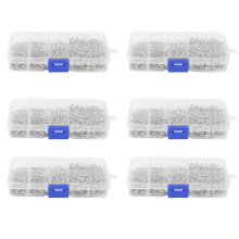 4800Pcs Stainless Steel Self Tapping Screw Assortment Kit Lock Nut Wood Thread Nail Screw Sets M2