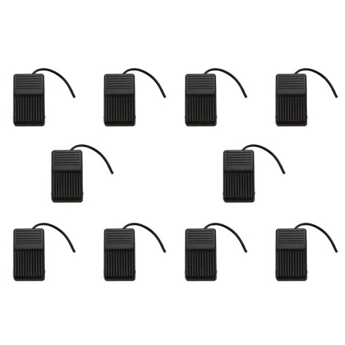10X 250V 10A SPDT Nonslip Plastic Momentary Electric Power Foot Pedal ...