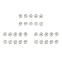 30PCS PCB 9Pin Ceramic B9A Vacuum Tube Socket Audio HIFI DIY Amps for 12AX7 12AU7 12AT7 ECC81 ECC82 ECC83 Silver-Plated