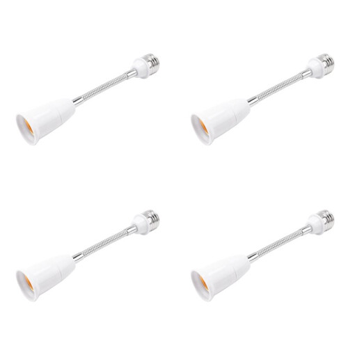 4pcs 19cm Long Flexible  Neck E27 to E27 LED Light Bulb Extension Adapter 1