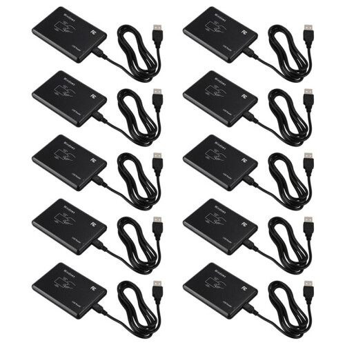 10X USB RFID DeskTop ID Card Reader Contactless Card Reader