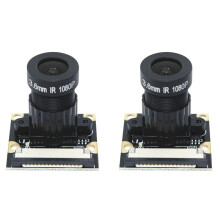 2X 5MP OV5647 Kameramodul Non-Night Vision-Version för Raspberry Pi 75 Grader 3,6 mm Justerbart Fokus 1080P HD-Webbkamera