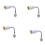 4X LED Light Bulb Holder Converters Adapter Flexible E27 to E27 20cm Length Flexible Extend Socket Base Type Extension 1