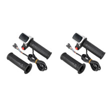 4x Universal Electric Bike Throttle with LCD Display Handle Throttle for 36V Twist Throttle Scooter E-Bike Parts